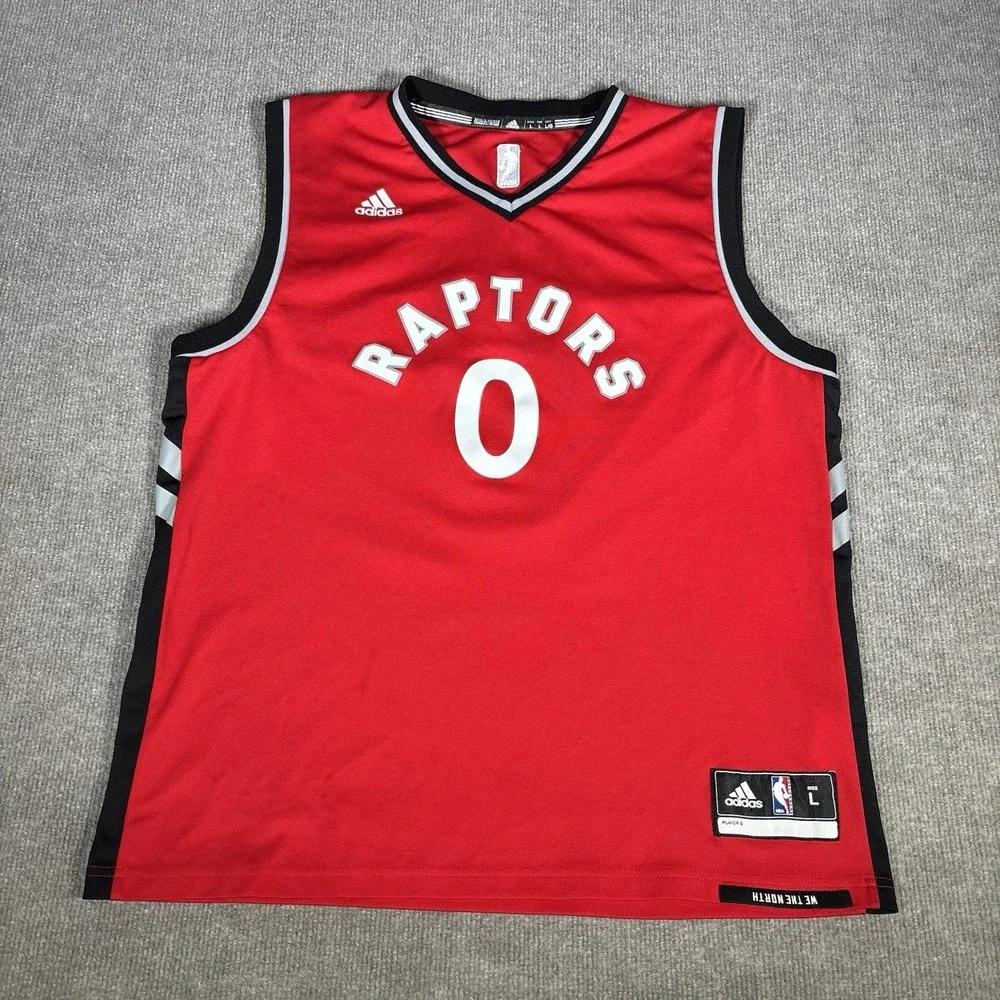 Adidas CJ Miles #0 Toronto Raptors Jersey‎ Mens L Red NBA